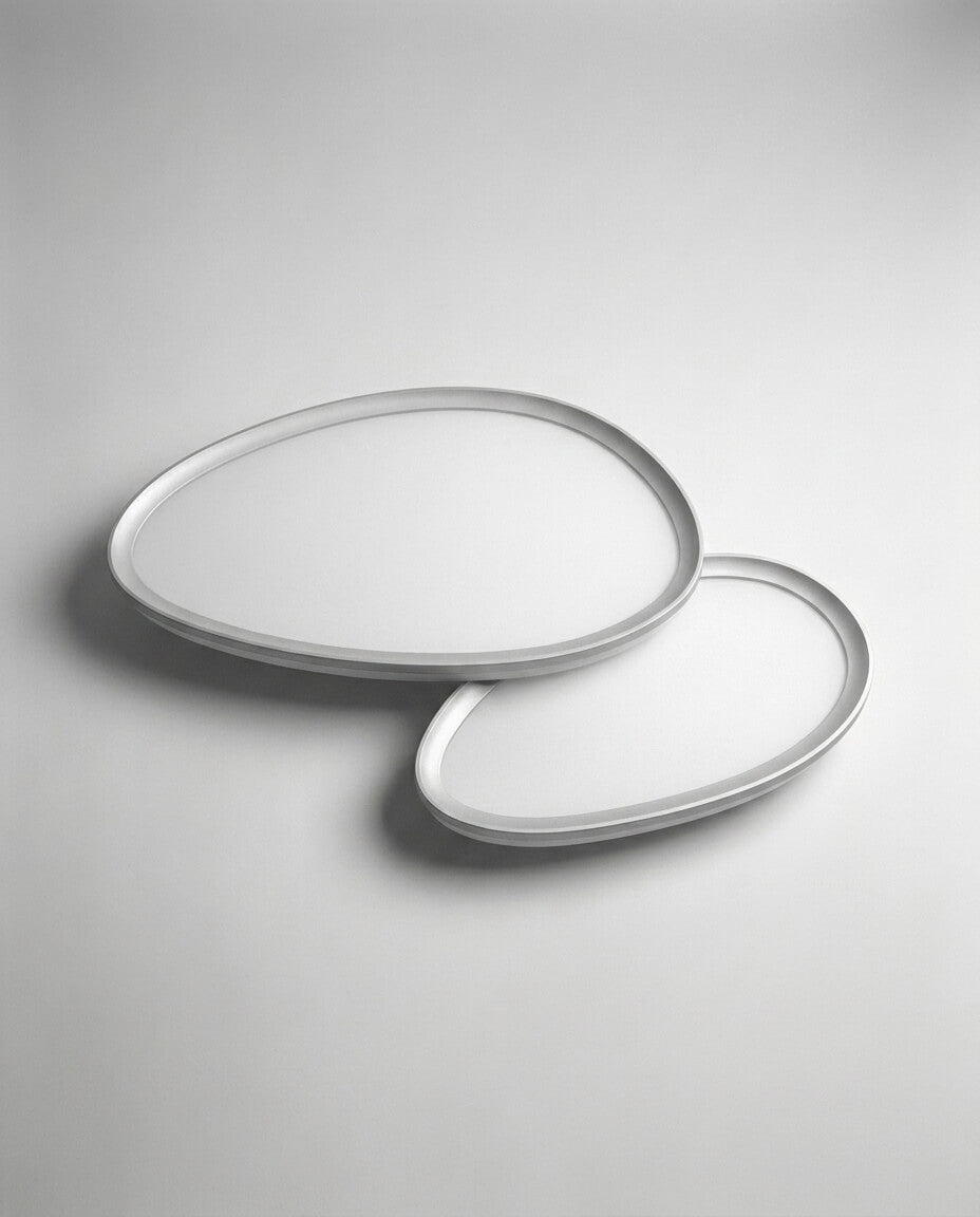 Japandi Tarzı Çift Oval İkili Minimalist LED Aplik