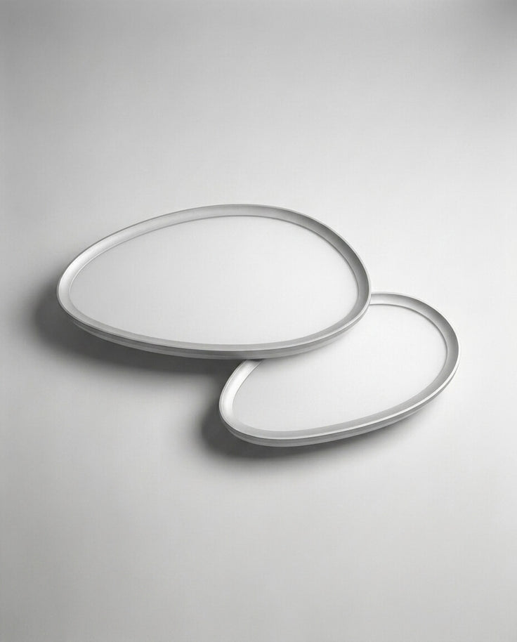 Japandi Tarzı Çift Oval İkili Minimalist LED Aplik