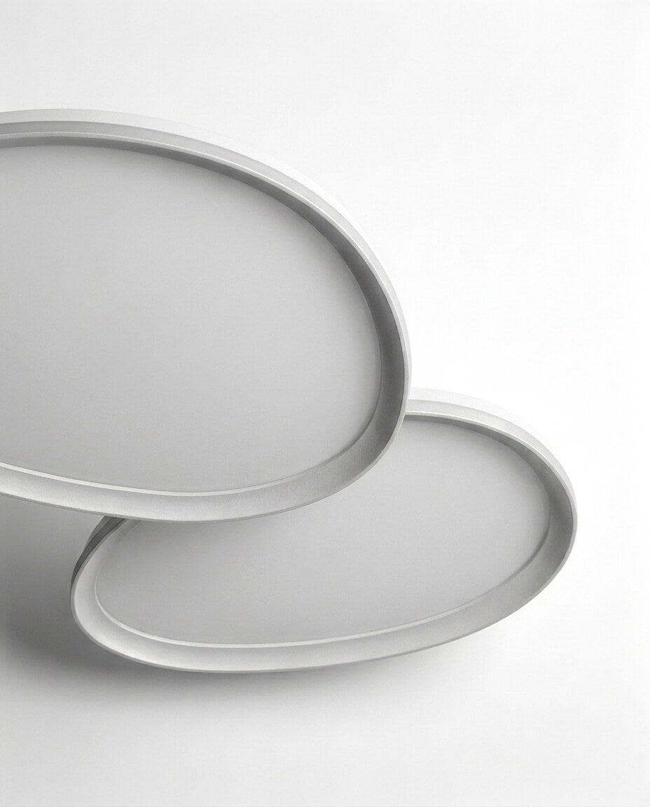 Japandi Tarzı Çift Oval İkili Minimalist LED Aplik
