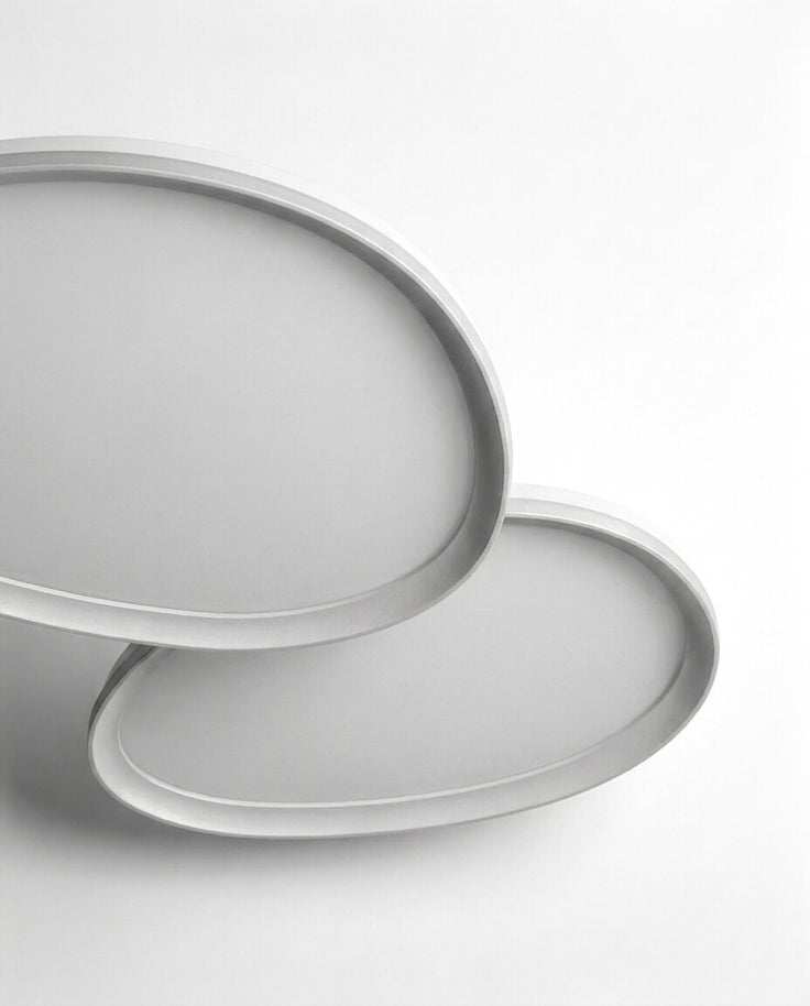 Japandi Tarzı Çift Oval İkili Minimalist LED Aplik