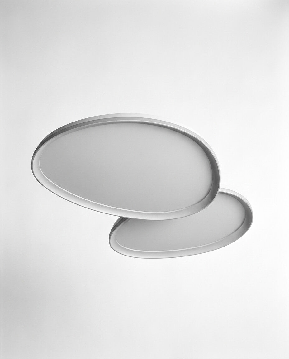 Japandi Tarzı Çift Oval İkili Minimalist LED Aplik