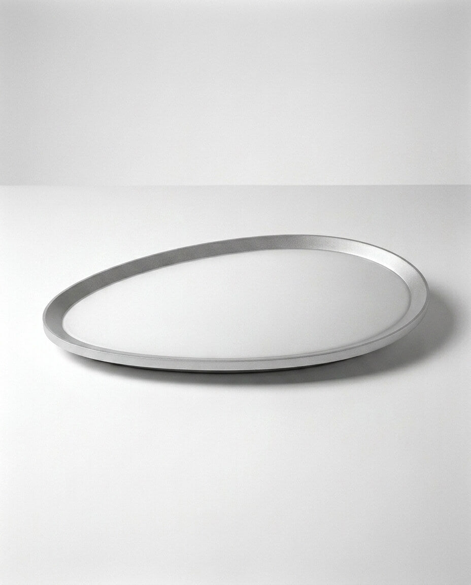 Japandi Tarzı Tekli Oval Minimalist LED Aplik