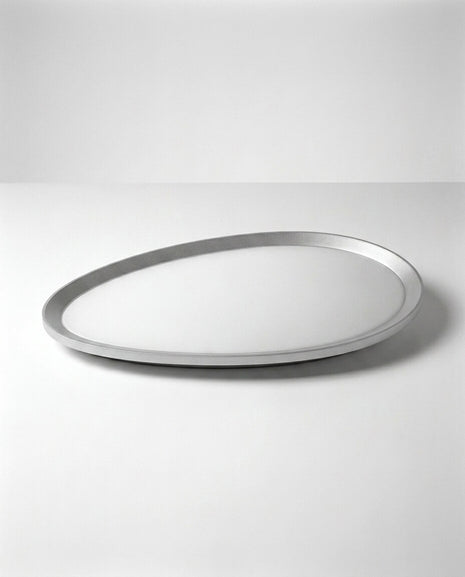 Japandi Tarzı Tekli Oval Minimalist LED Aplik
