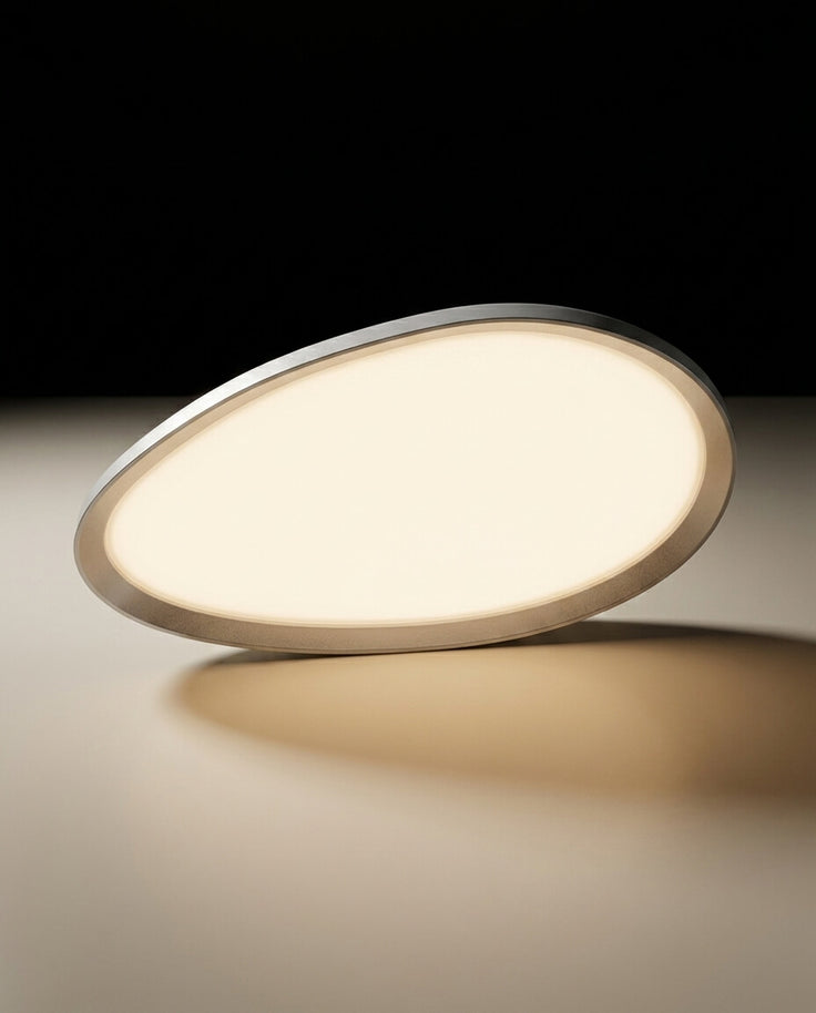 Japandi Tarzı Tekli Oval Minimalist LED Aplik