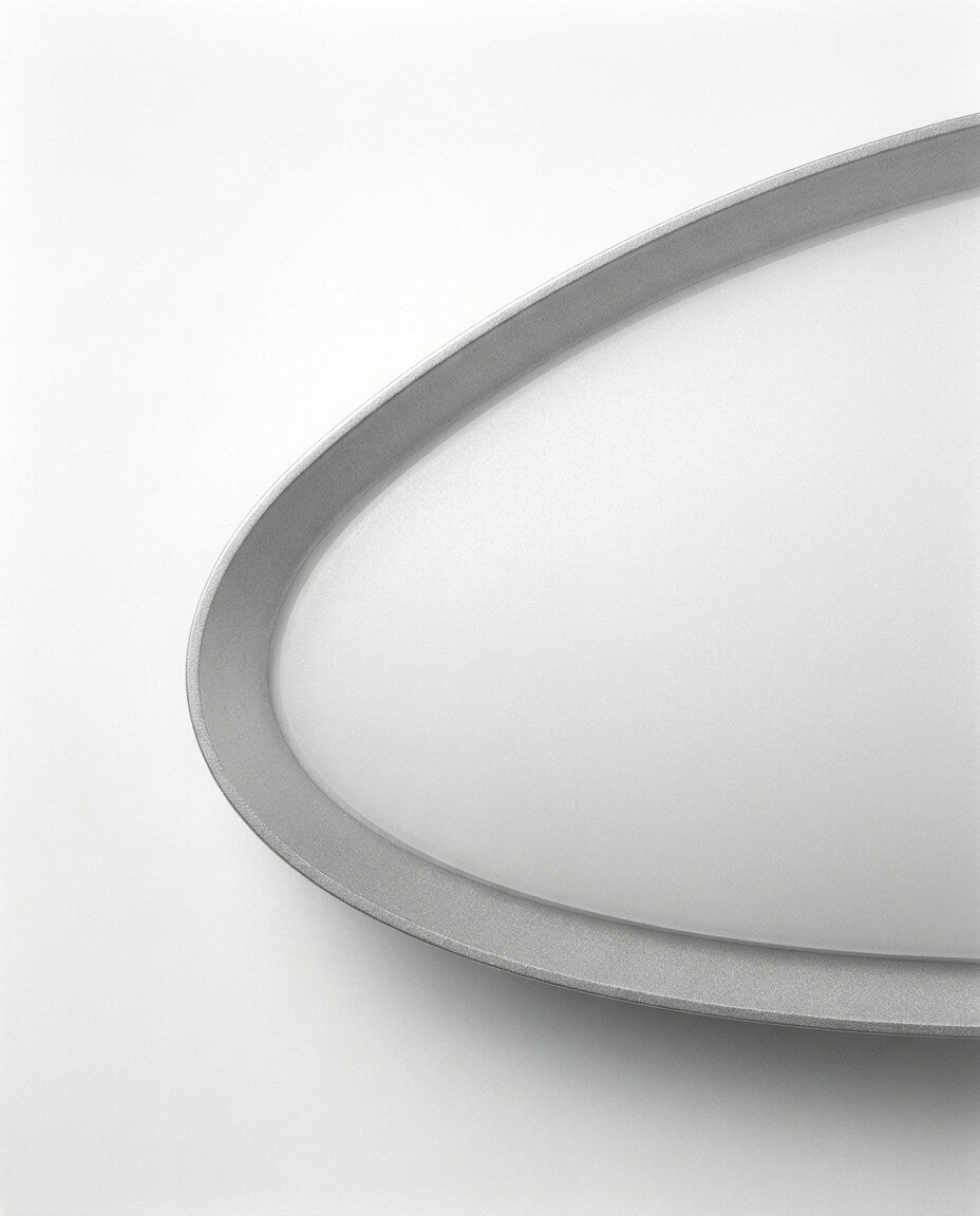 Japandi Tarzı Tekli Oval Minimalist LED Aplik