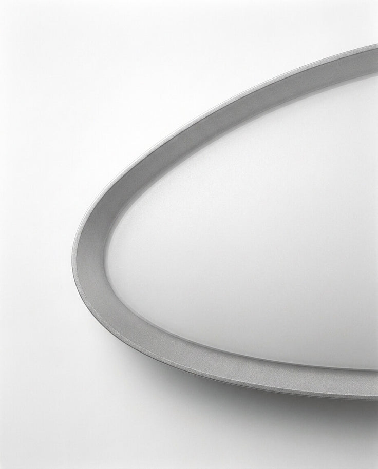 Japandi Tarzı Tekli Oval Minimalist LED Aplik