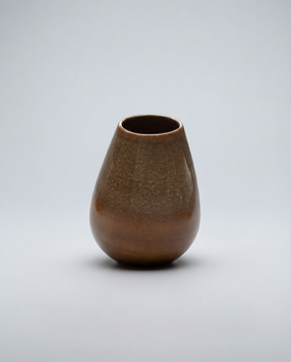 Wabi-Sabi Tarzı Taba Rengi Seramik Vazo