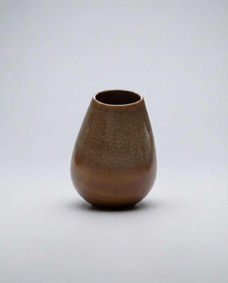 Wabi-Sabi Tarzı Taba Rengi Seramik Vazo
