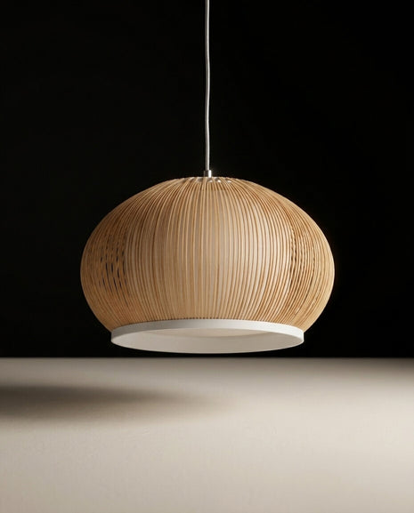 Mid-Century Modern Dikey Izgaralı Tekli Sarkıt Lamba