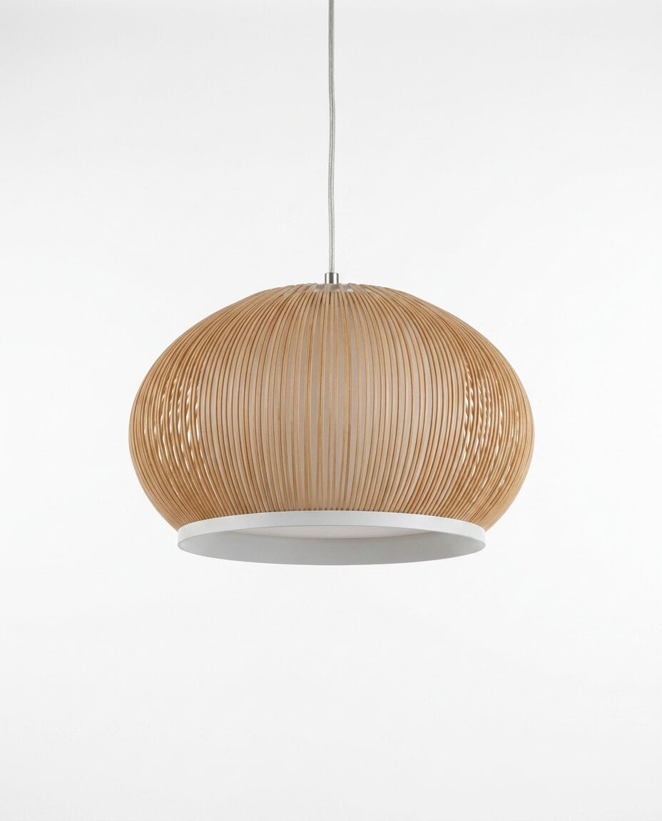 Mid-Century Modern Dikey Izgaralı Tekli Sarkıt Lamba