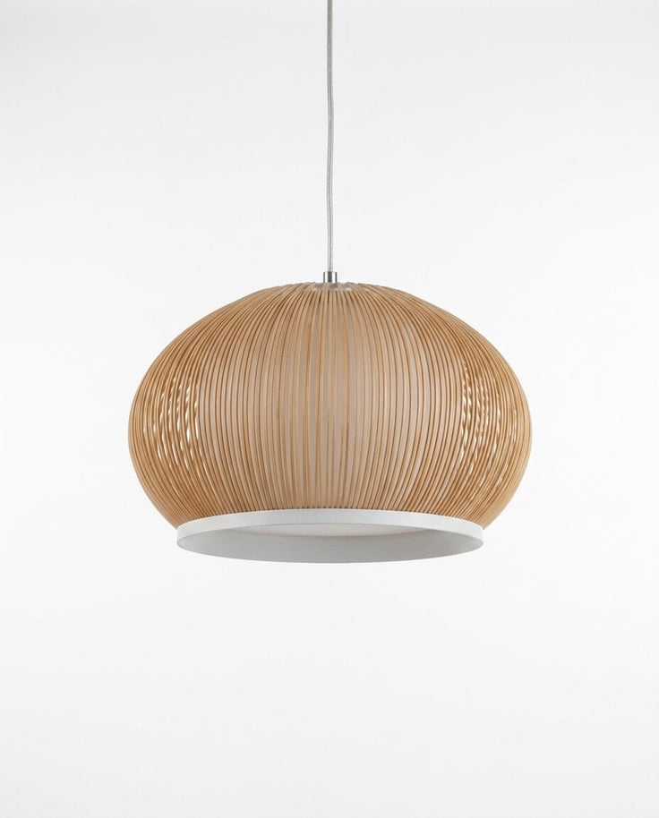 Mid-Century Modern Dikey Izgaralı Tekli Sarkıt Lamba