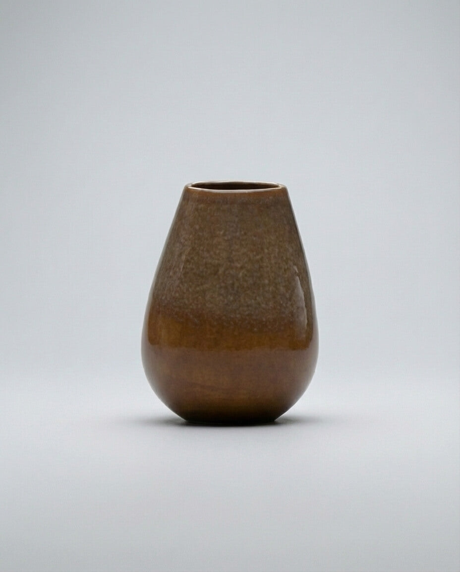 Wabi-Sabi Tarzı Taba Rengi Seramik Vazo